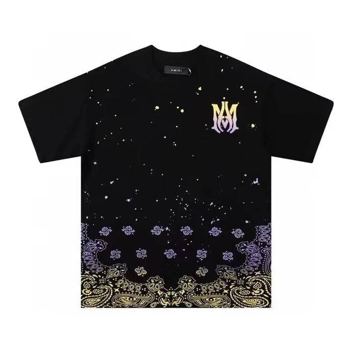 Summer 2025 New Trend Personality Classic Retro Fashion Men's and Women's Breathable And Comfortable Crewneck Beach T-shirts