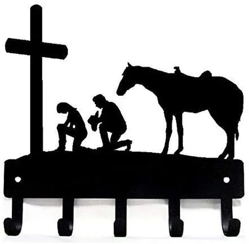 1pc Black Metal Keys Holder, Key Holder for Wall, Wall Mounted WELCOME Design Style Key Rack for Key Hanger With 8 Hooks