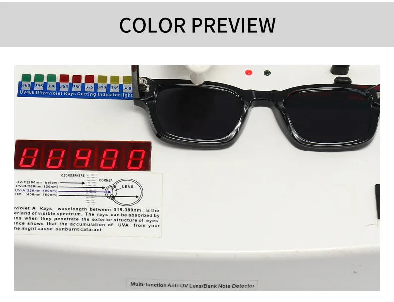 SHAUNA Retro Rivets Sunglasses Brand Designer Trending Rectangle Sun Glasses UV400