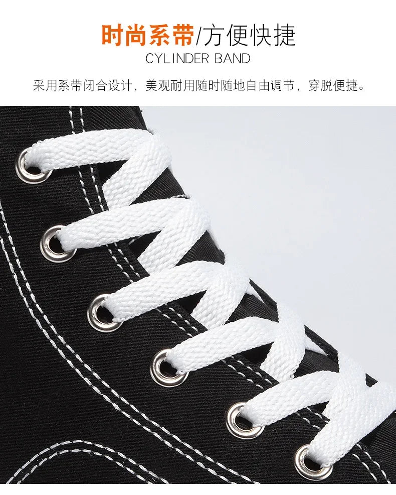 Men Sneakers Men Shoes Vulcanize Canvas Shoes High Top Sport Shoes Casual Breathable Platform Shoes Man Trainers