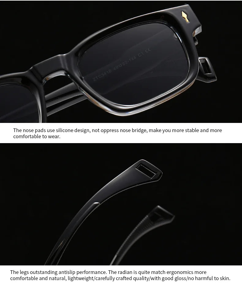 SHAUNA Retro Rivets Sunglasses Brand Designer Trending Rectangle Sun Glasses UV400