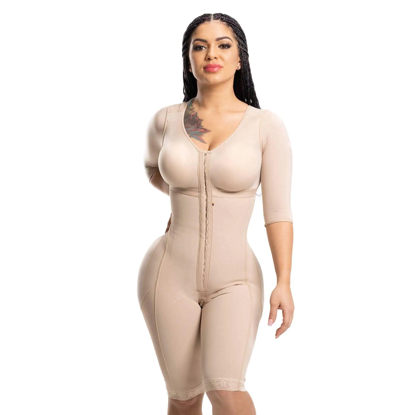 Long Sleeve High Compression Faja Full Body Shaper With Bra Shapewear Postpartum BBl Post Op Surgery Supplies