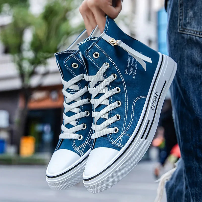Men Sneakers Men Shoes Vulcanize Canvas Shoes High Top Sport Shoes Casual Breathable Platform Shoes Man Trainers
