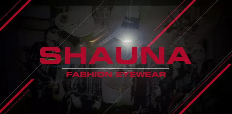 SHAUNA Retro Rivets Sunglasses Brand Designer Trending Rectangle Sun Glasses UV400
