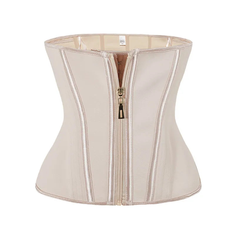 Fajas Colombianas Latex Waist Trainer Double Compression BBL Shaper Tummy Control Slimming Sheath Flat Belly 13 Steel Bones Belt