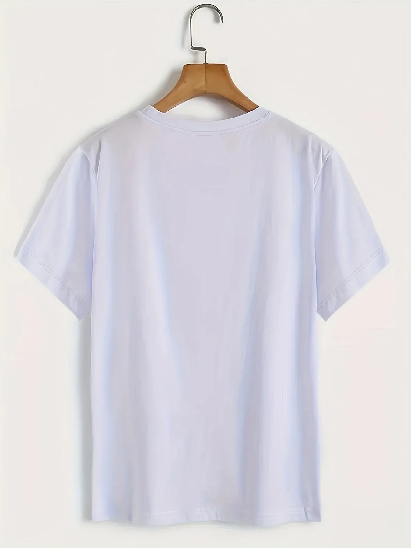 Lips Print Crew Neck T-Shirt, Casual Short Sleeve T-Shirt For Spring & Summer, Women's Clothing