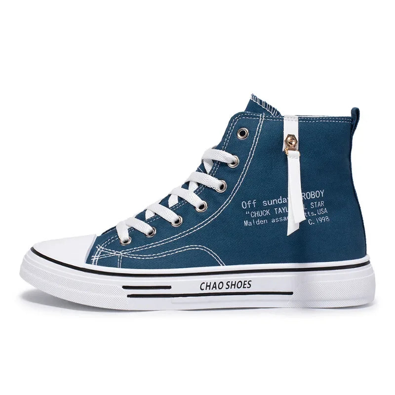 Men Sneakers Men Shoes Vulcanize Canvas Shoes High Top Sport Shoes Casual Breathable Platform Shoes Man Trainers
