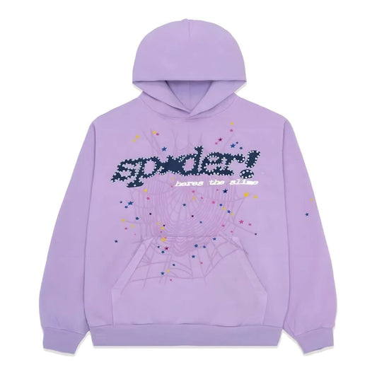 Sp5der Acai Hoodie Purple