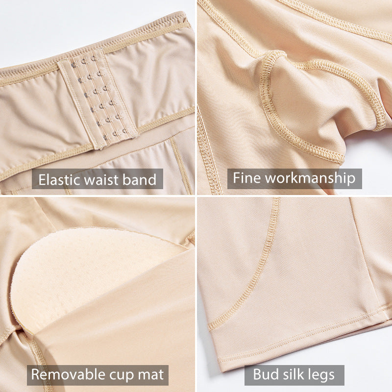 Cross-border High Waist Hip Lifting Pants Women's Full Hip Fake Hip Padded with Sponge Pad Fake Butt Body Bodycon Pants