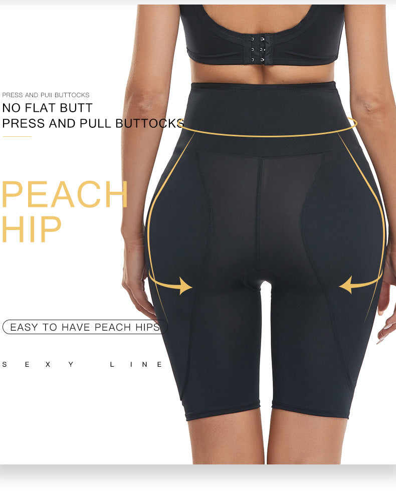 Cross-border High Waist Hip Lifting Pants Women's Full Hip Fake Hip Padded with Sponge Pad Fake Butt Body Bodycon Pants