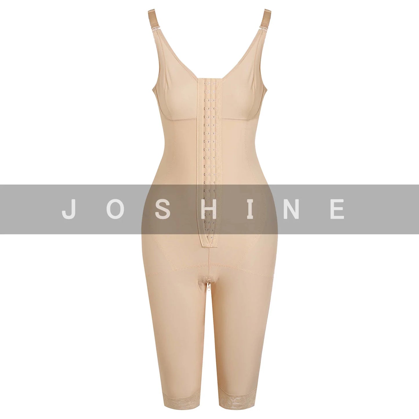 Fajas Colombianas High Compression Full Body Slimming Abdominal Control Shapewear with Bra Butt Lifter Flat Belly Bodysuit