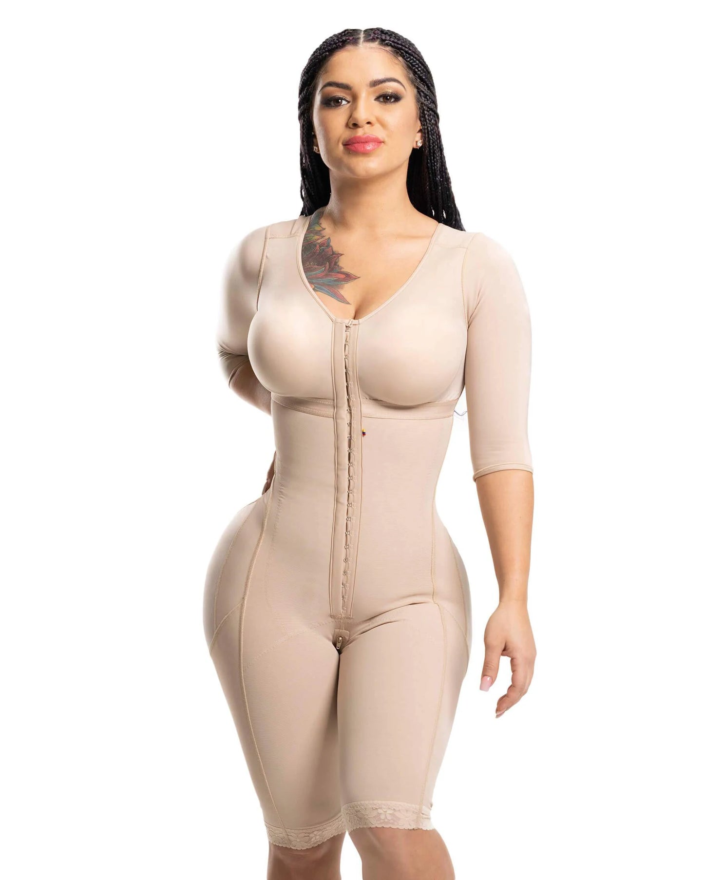 Long Sleeve High Compression Faja Full Body Shaper With Bra Shapewear Postpartum BBl Post Op Surgery Supplies