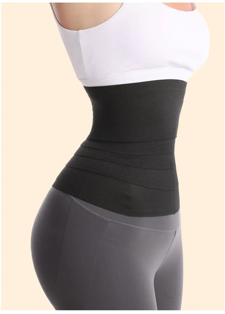 Women Waist Bandage Wrap Trimmer Belt Waist Trainer Shaperwear Tummy Control Slimming Fat Burning For Postpartum Sheath Belt