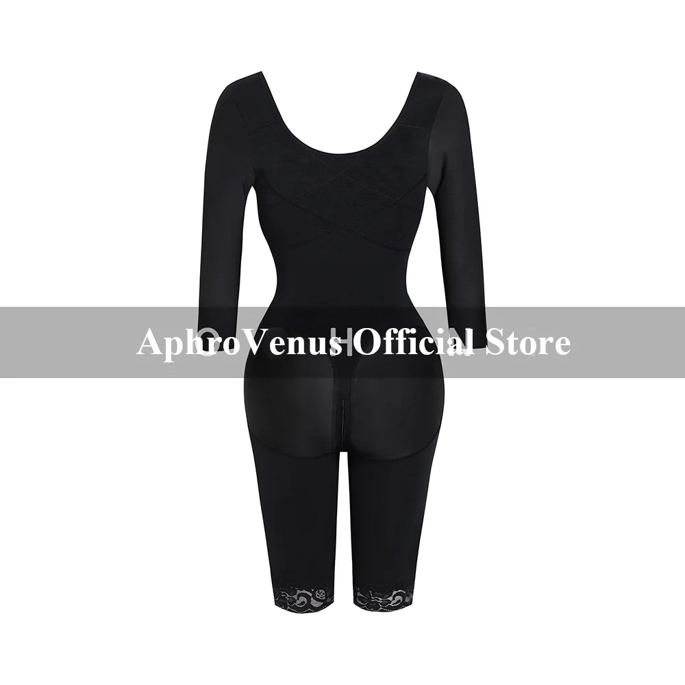 Long Sleeve High Compression Faja Full Body Shaper With Bra Shapewear Postpartum BBl Post Op Surgery Supplies