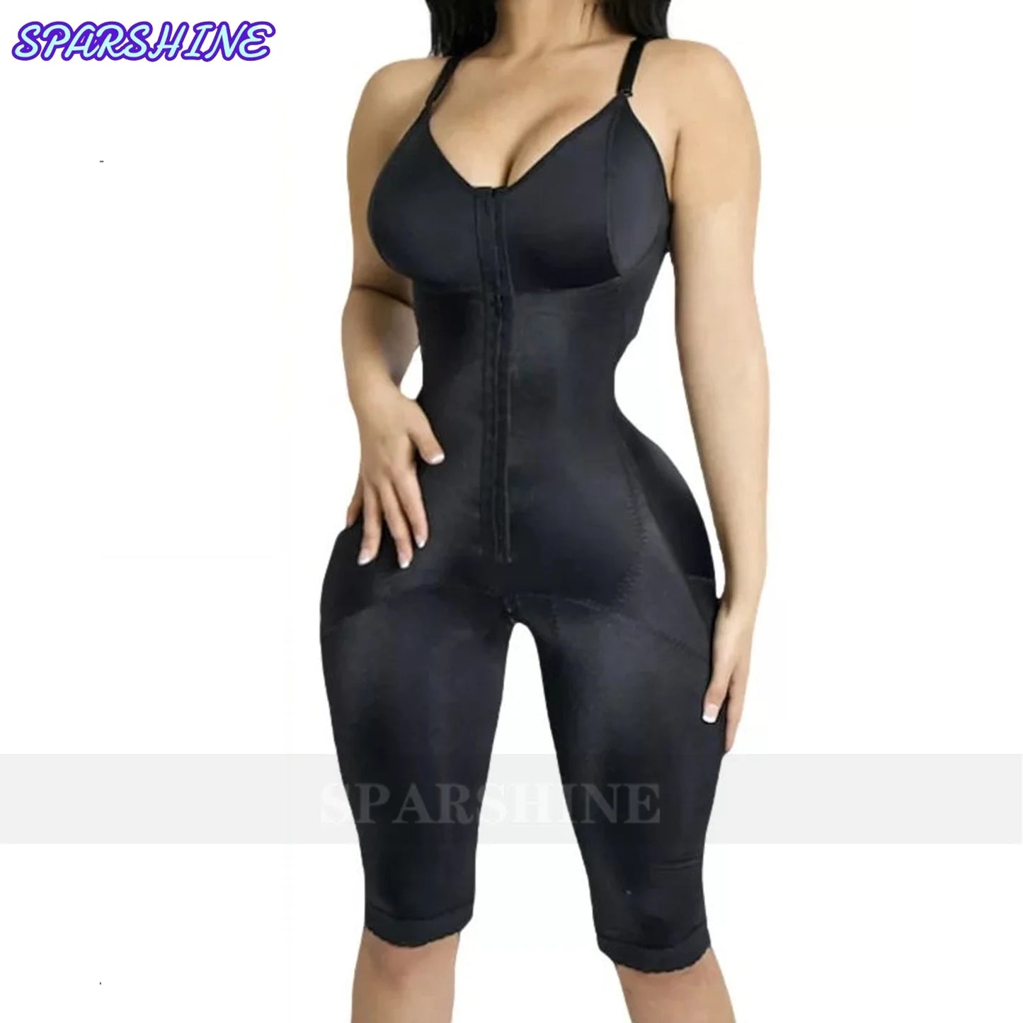 Fajas Colombianas High Compression Full Body Slimming Abdominal Control Shapewear with Bra Butt Lifter Flat Belly Bodysuit
