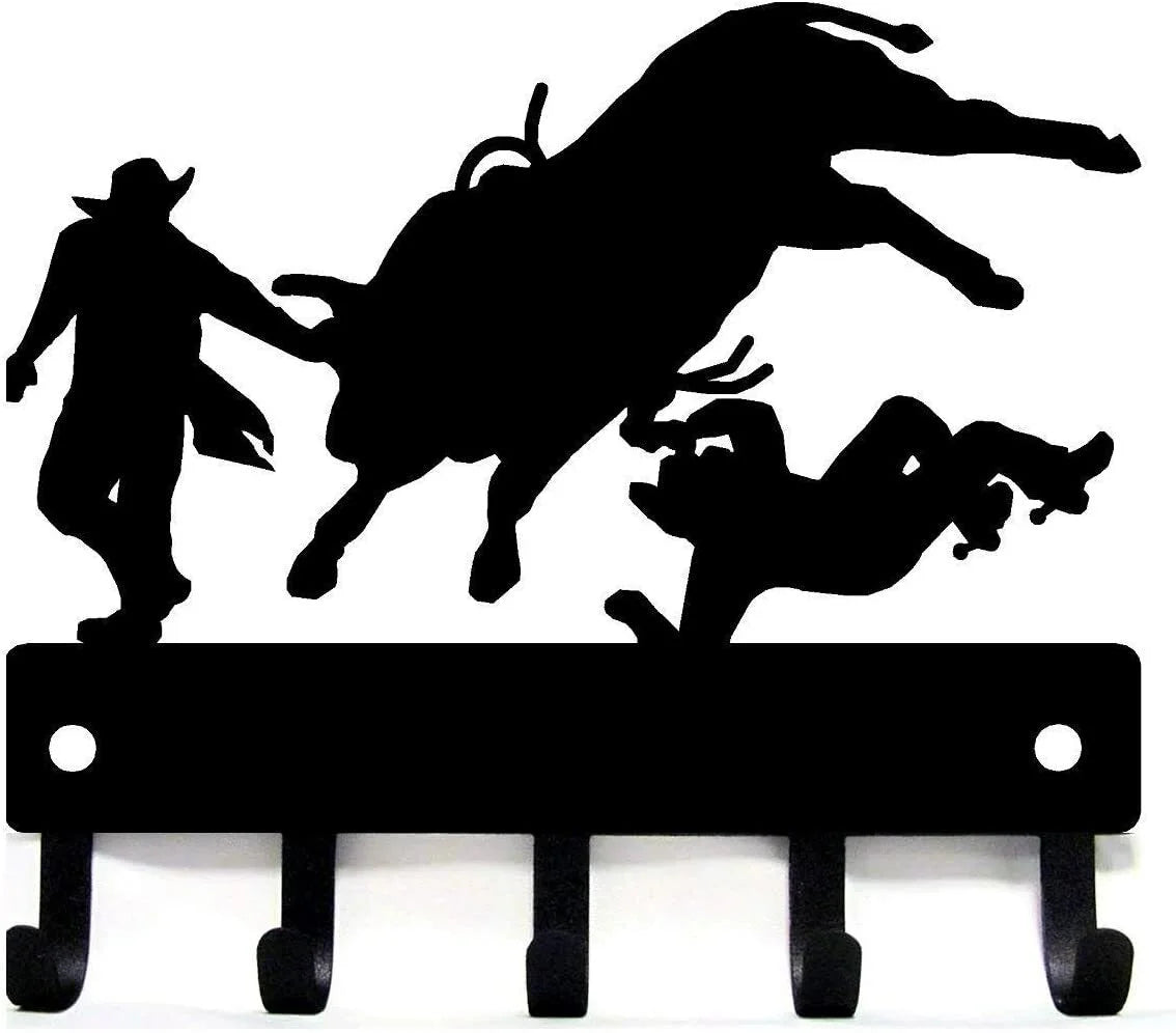 1pc Black Metal Keys Holder, Key Holder for Wall, Wall Mounted WELCOME Design Style Key Rack for Key Hanger With 8 Hooks