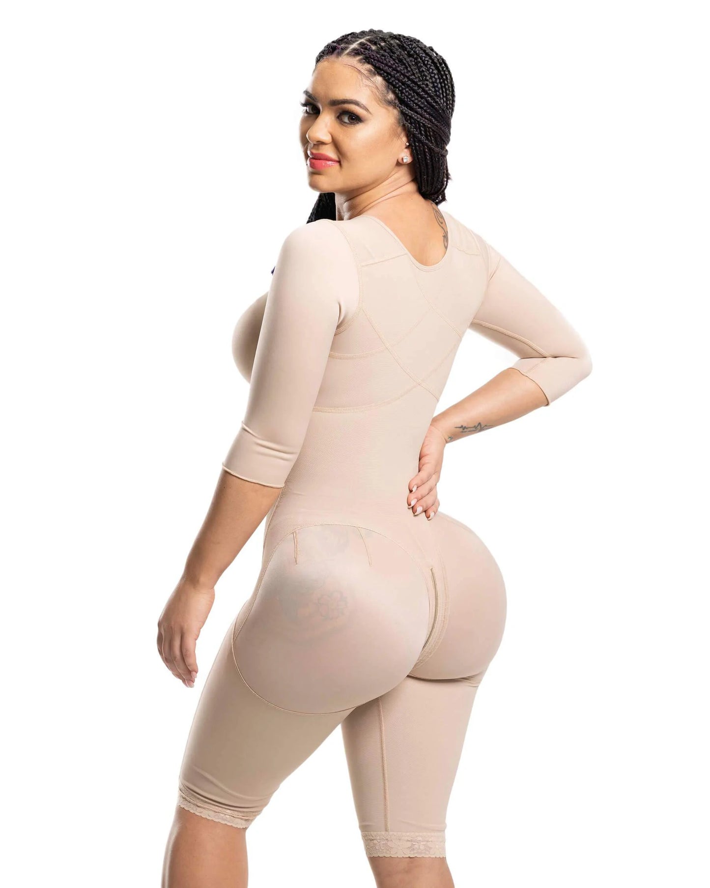 Long Sleeve High Compression Faja Full Body Shaper With Bra Shapewear Postpartum BBl Post Op Surgery Supplies