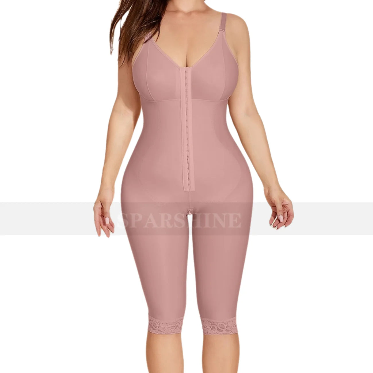 Fajas Colombianas High Compression Full Body Slimming Abdominal Control Shapewear with Bra Butt Lifter Flat Belly Bodysuit