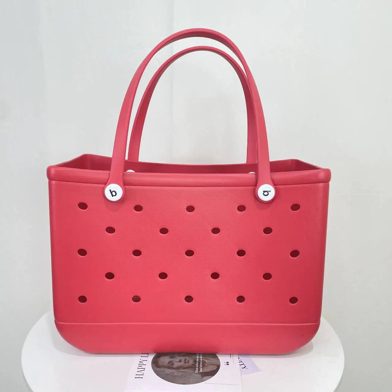 XL Beach Croc Bag EVA Rubber Waterproof Travel Picnic Storage Basket Extra Large Women Shopping Handbag Sac Jelly Beach Tote Bag
