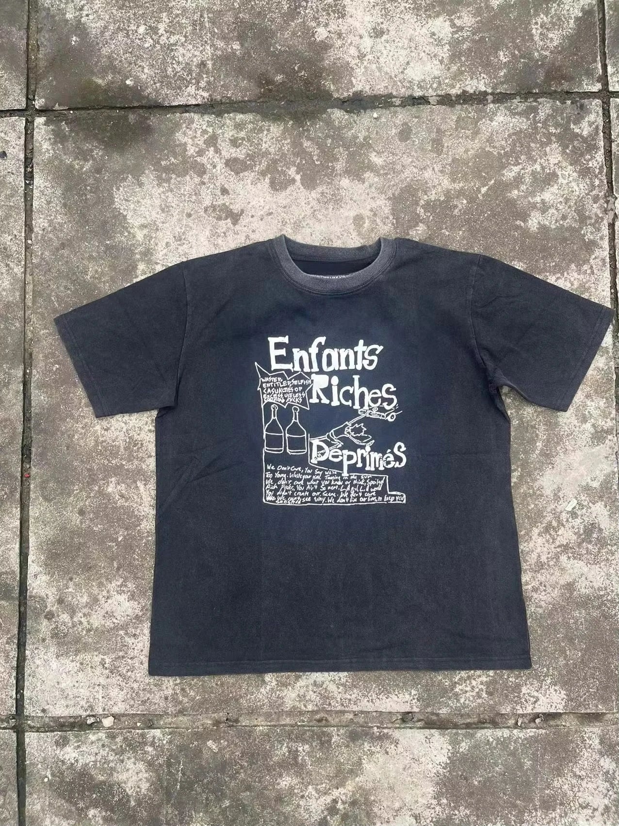 Women 's ERD T-shirt Melancholy Rich Second Generation Retro Women Matching Short Sleeves Printed Abstract Short Sleeves Tee
