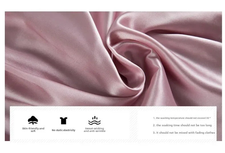 5-piece Set of Women's Sleepwear Silk Nightgown Lace Satin Nightgown V-neck Vest Breathable Comfortable Women's Nightgown