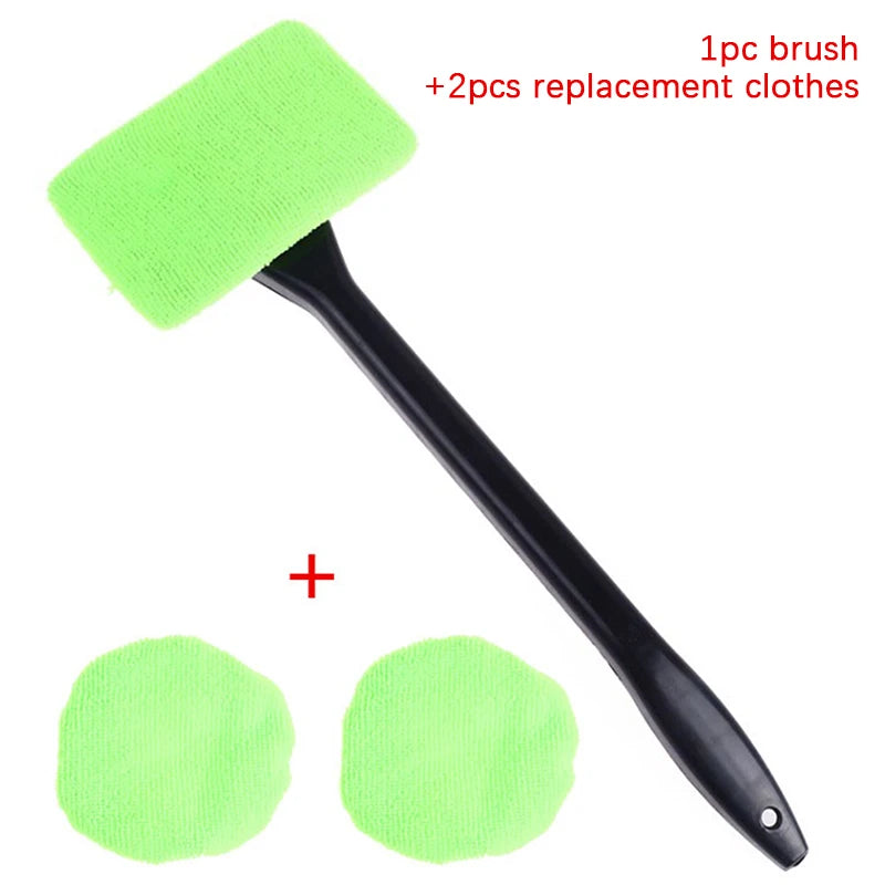 Car Window Cleaner Brush Kit Long Handle Windshield Wiper Interior Auto Glass Cleaning Wash Tool Car Accessories