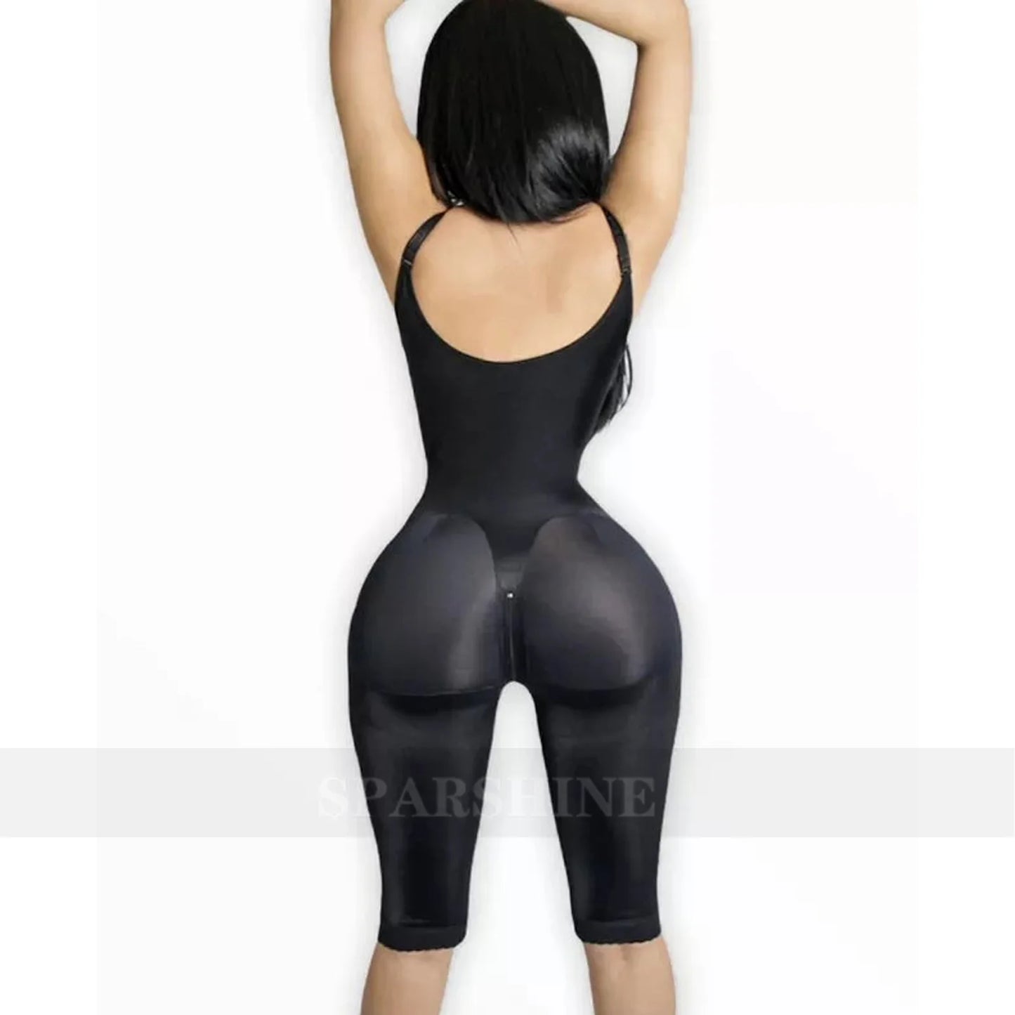 Fajas Colombianas High Compression Full Body Slimming Abdominal Control Shapewear with Bra Butt Lifter Flat Belly Bodysuit