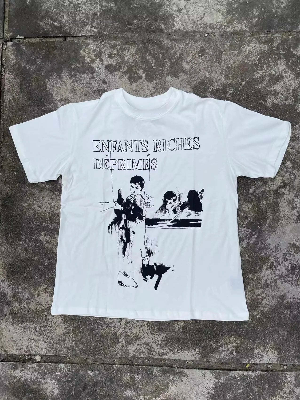 Women 's ERD T-shirt Melancholy Rich Second Generation Retro Women Matching Short Sleeves Printed Abstract Short Sleeves Tee