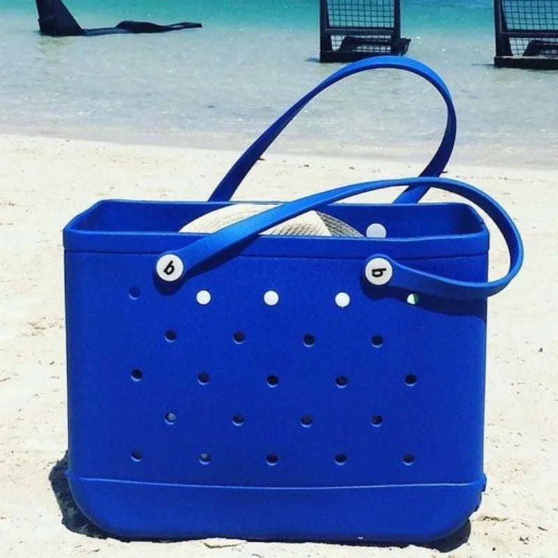 XL Beach Croc Bag EVA Rubber Waterproof Travel Picnic Storage Basket Extra Large Women Shopping Handbag Sac Jelly Beach Tote Bag
