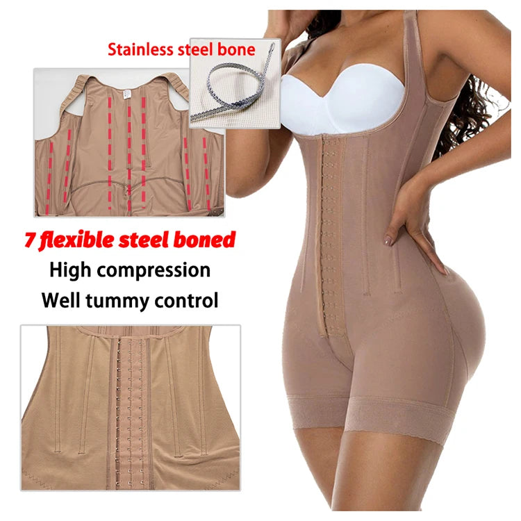Fajas Colombian Girdles Post Lipo Surgical Reducing Shapers Postpartum Stage 2 BBL Shapewear Tummy Control Body Sculpting Sheath