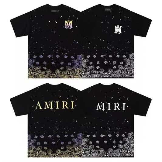 Summer 2025 New Trend Personality Classic Retro Fashion Men's and Women's Breathable And  Comfortable Crewneck Beach T-shirts