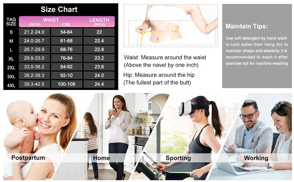 Postpartum Belly Band for Women - Maternity & Post Pregnancy Support Belt, Waist Trainer Cincher Shapewear for Recovery, C-Secti