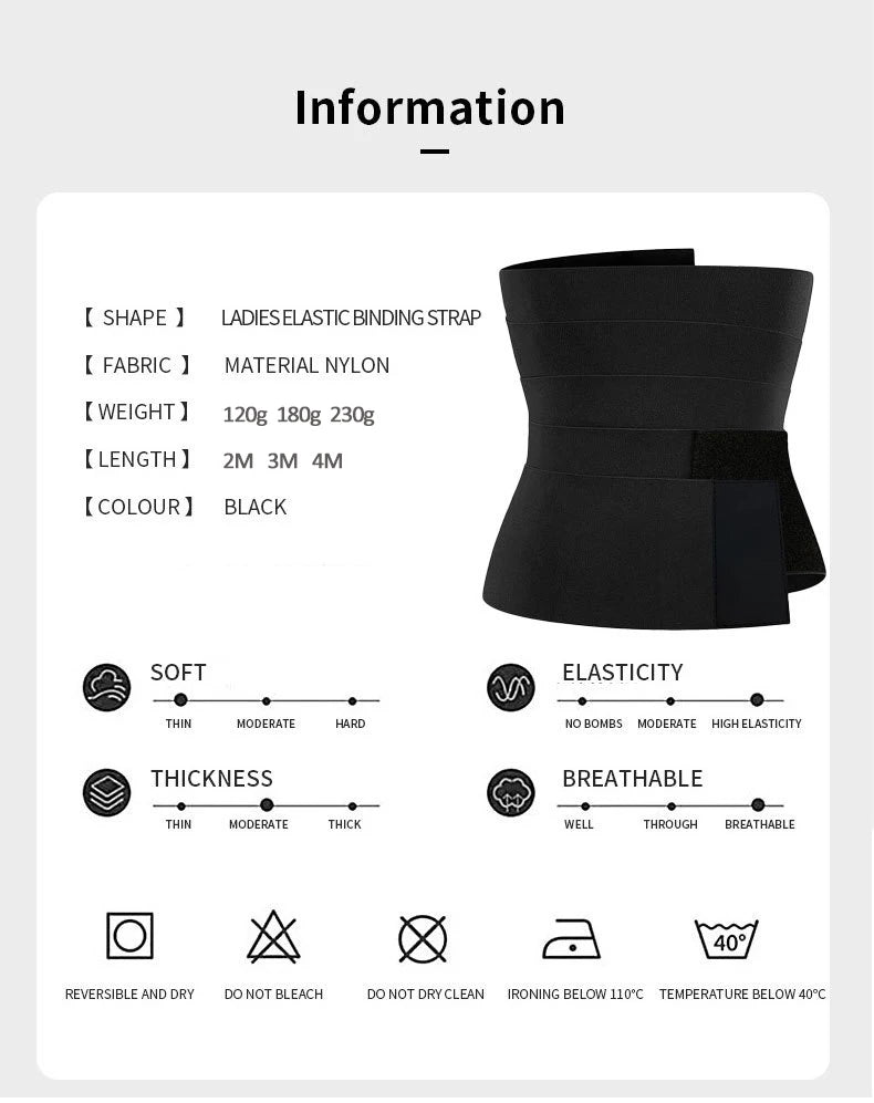 Women Waist Bandage Wrap Trimmer Belt Waist Trainer Shaperwear Tummy Control Slimming Fat Burning For Postpartum Sheath Belt