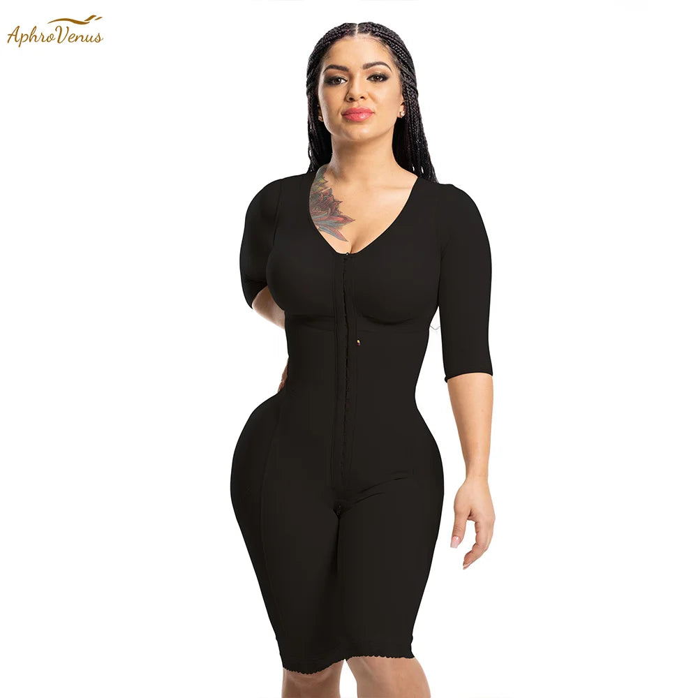 Long Sleeve High Compression Faja Full Body Shaper With Bra Shapewear Postpartum BBl Post Op Surgery Supplies