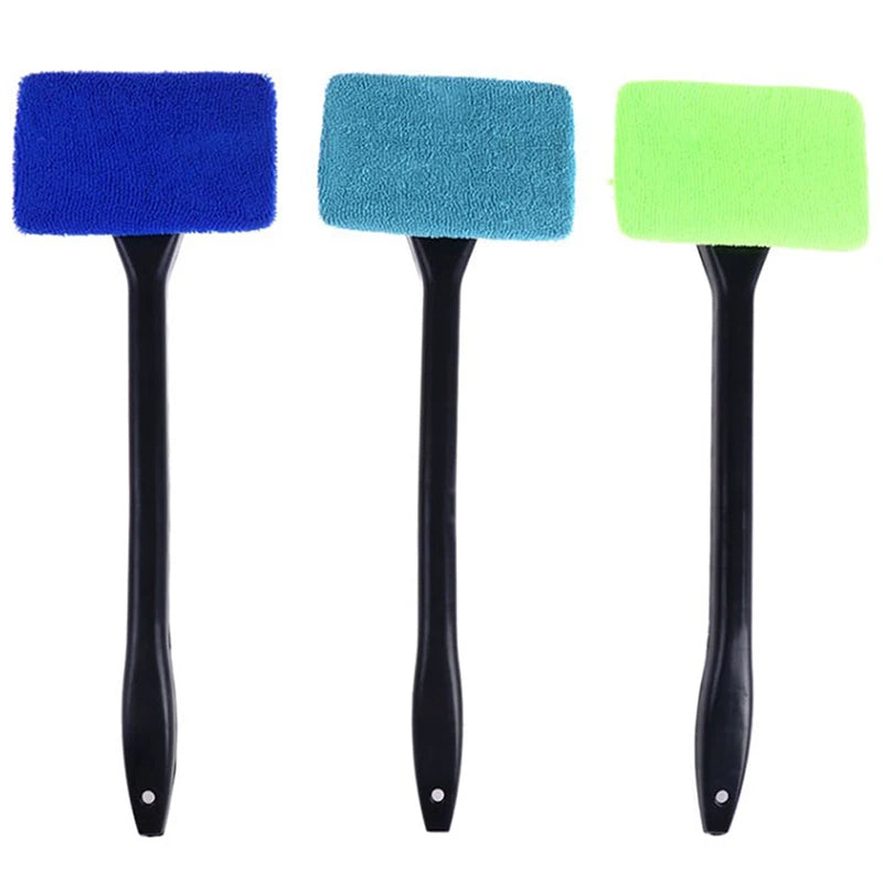 Car Window Cleaner Brush Kit Long Handle Windshield Wiper Interior Auto Glass Cleaning Wash Tool Car Accessories