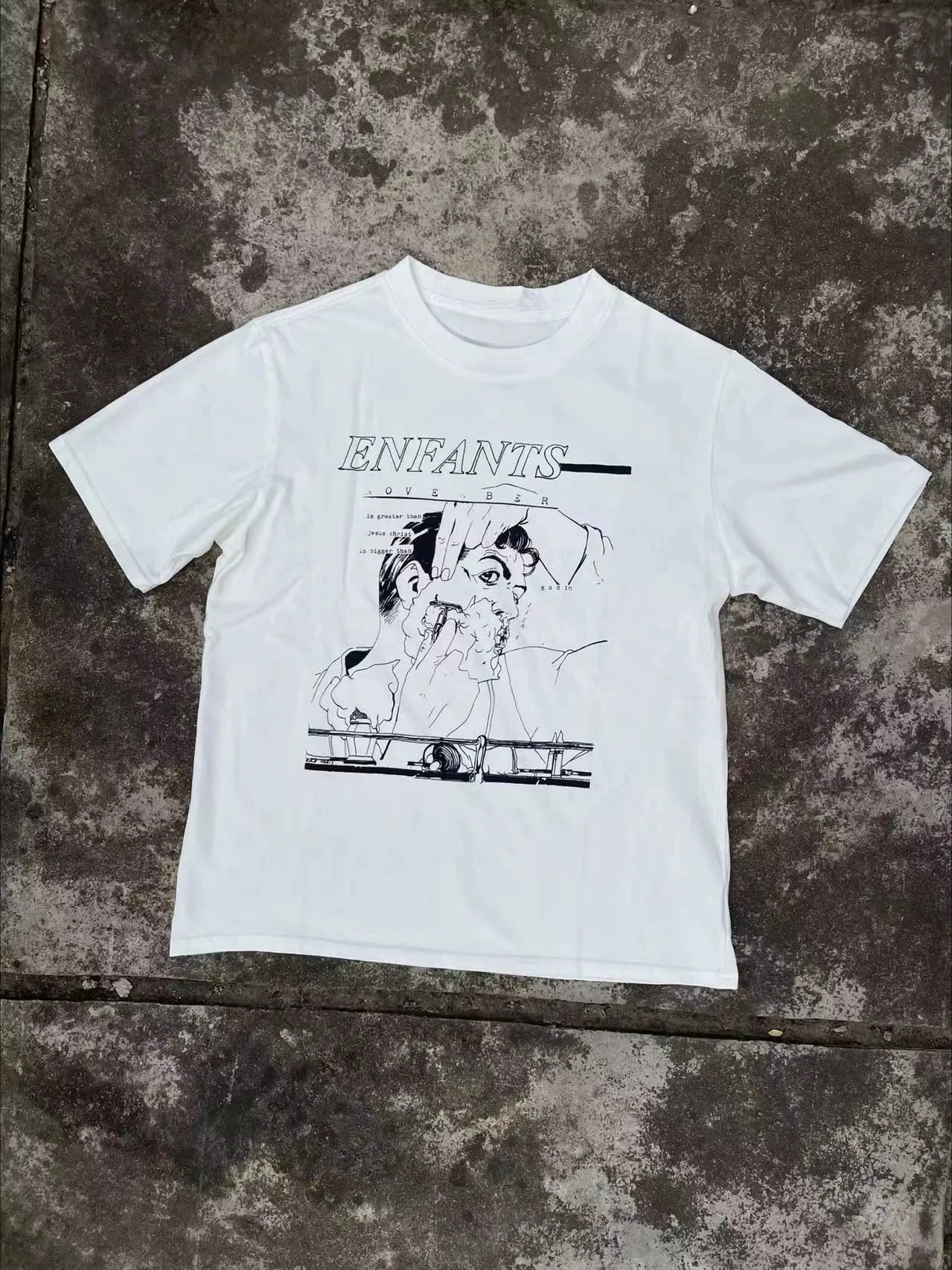 Women 's ERD T-shirt Melancholy Rich Second Generation Retro Women Matching Short Sleeves Printed Abstract Short Sleeves Tee