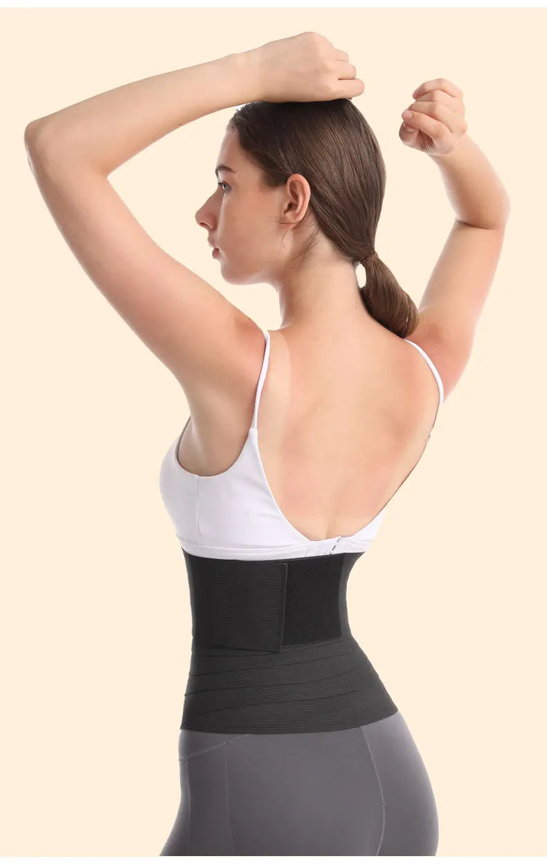 Women Waist Bandage Wrap Trimmer Belt Waist Trainer Shaperwear Tummy Control Slimming Fat Burning For Postpartum Sheath Belt