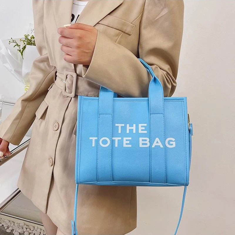 The Tote Bag For Women, Trendy PU Leather Handbag, Top Handle Satchel Purse, Casual Crossbody Bag