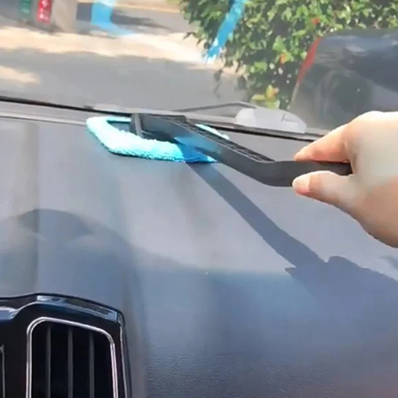 Car Window Cleaner Brush Kit Long Handle Windshield Wiper Interior Auto Glass Cleaning Wash Tool Car Accessories