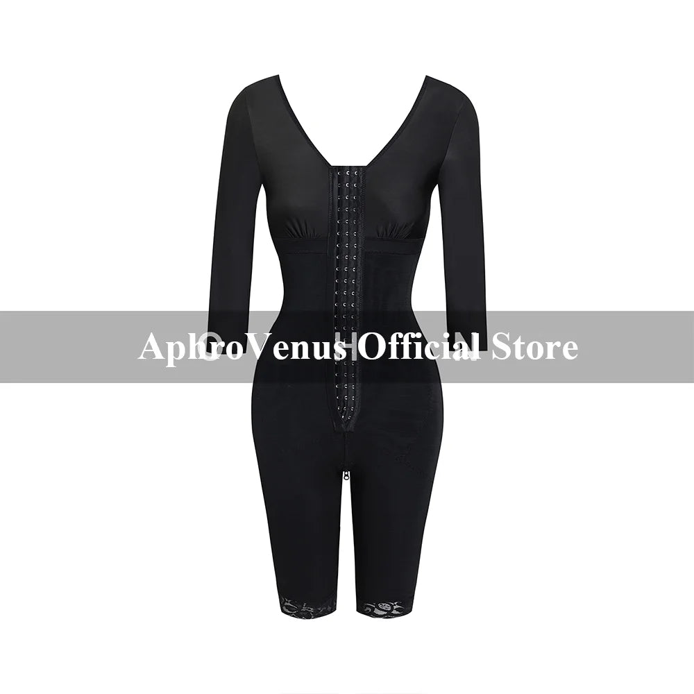 Long Sleeve High Compression Faja Full Body Shaper With Bra Shapewear Postpartum BBl Post Op Surgery Supplies