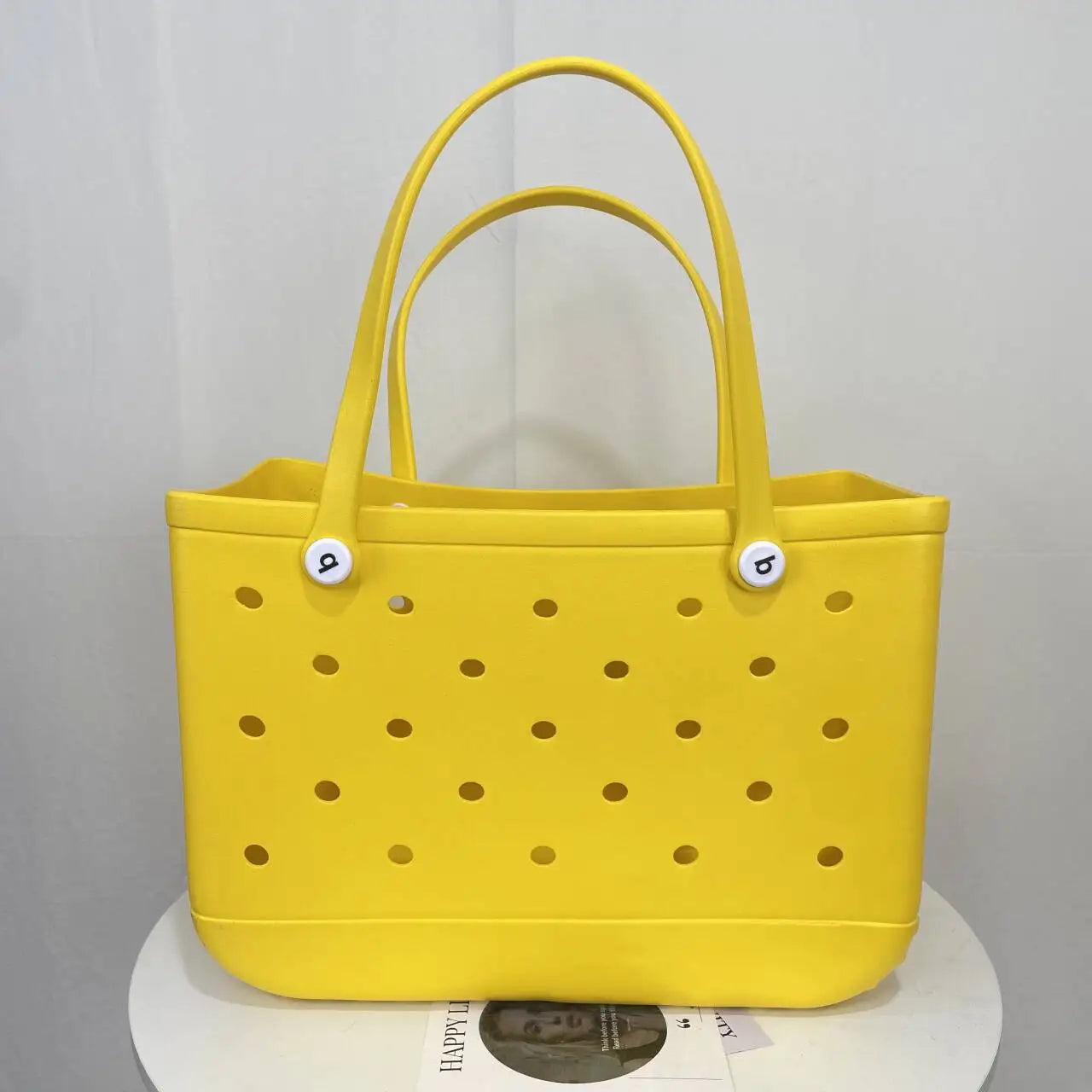 XL Beach Croc Bag EVA Rubber Waterproof Travel Picnic Storage Basket Extra Large Women Shopping Handbag Sac Jelly Beach Tote Bag