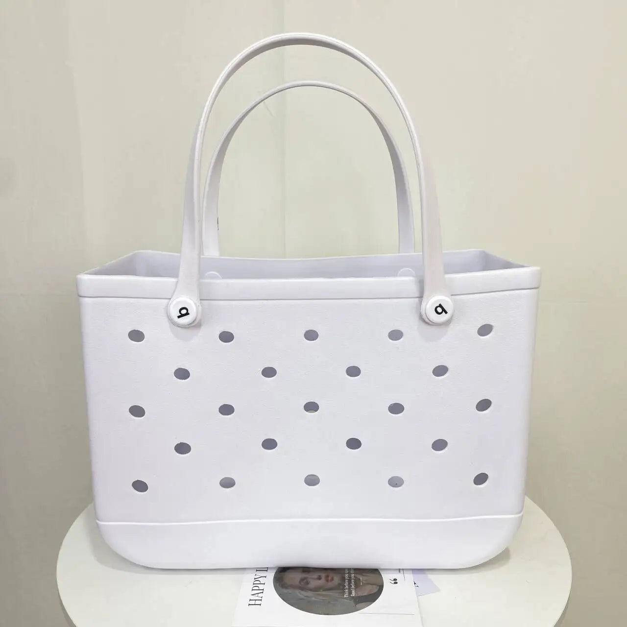 XL Beach Croc Bag EVA Rubber Waterproof Travel Picnic Storage Basket Extra Large Women Shopping Handbag Sac Jelly Beach Tote Bag