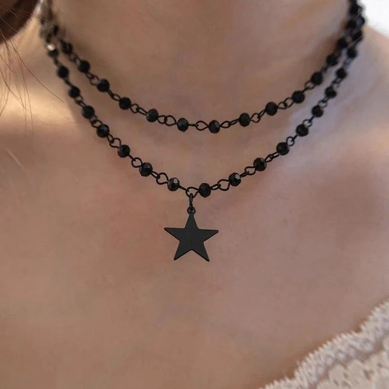 Hot Girl Style Wine Red Leather Cross Choker Collarbone Chain Whitening Necklace