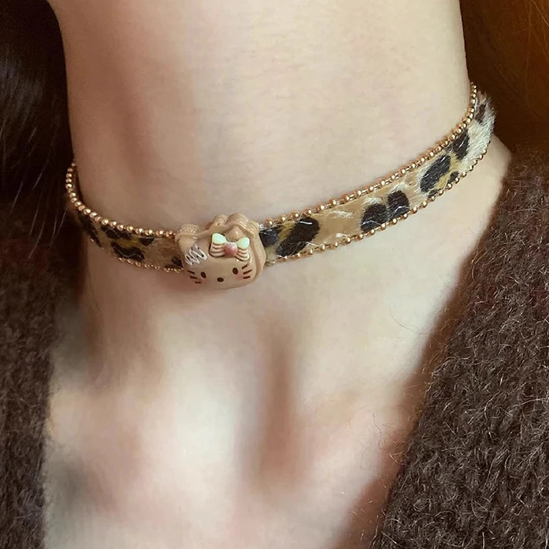 Hot Girl Style Wine Red Leather Cross Choker Collarbone Chain Whitening Necklace