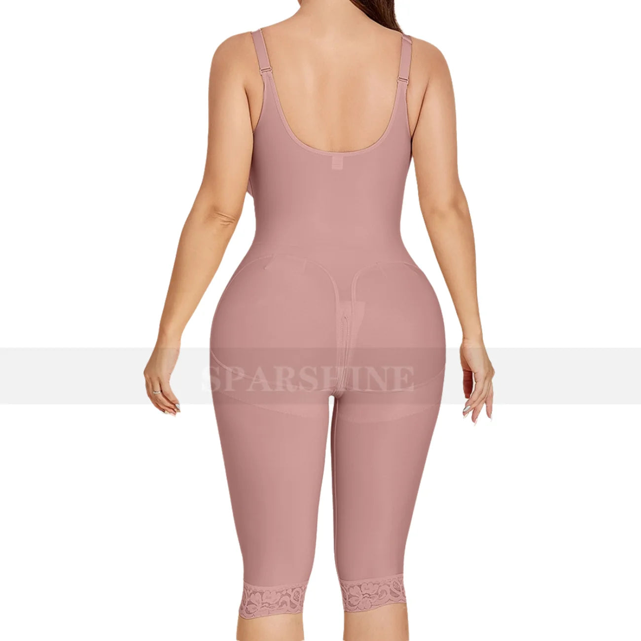 Fajas Colombianas High Compression Full Body Slimming Abdominal Control Shapewear with Bra Butt Lifter Flat Belly Bodysuit