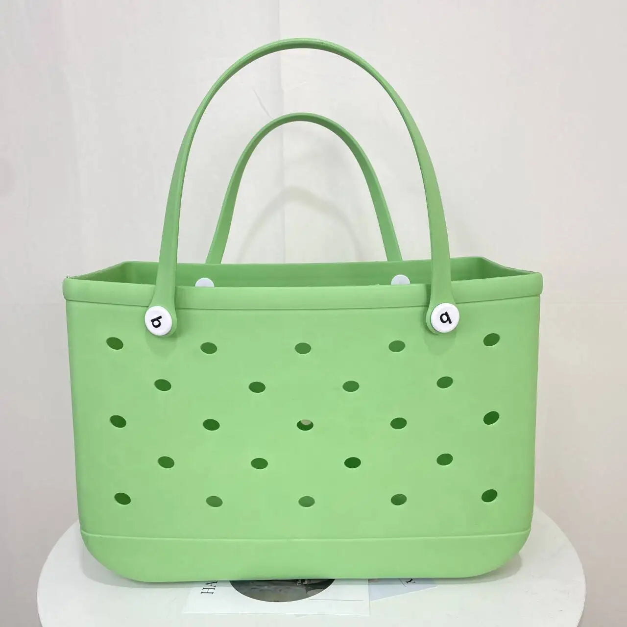 XL Beach Croc Bag EVA Rubber Waterproof Travel Picnic Storage Basket Extra Large Women Shopping Handbag Sac Jelly Beach Tote Bag