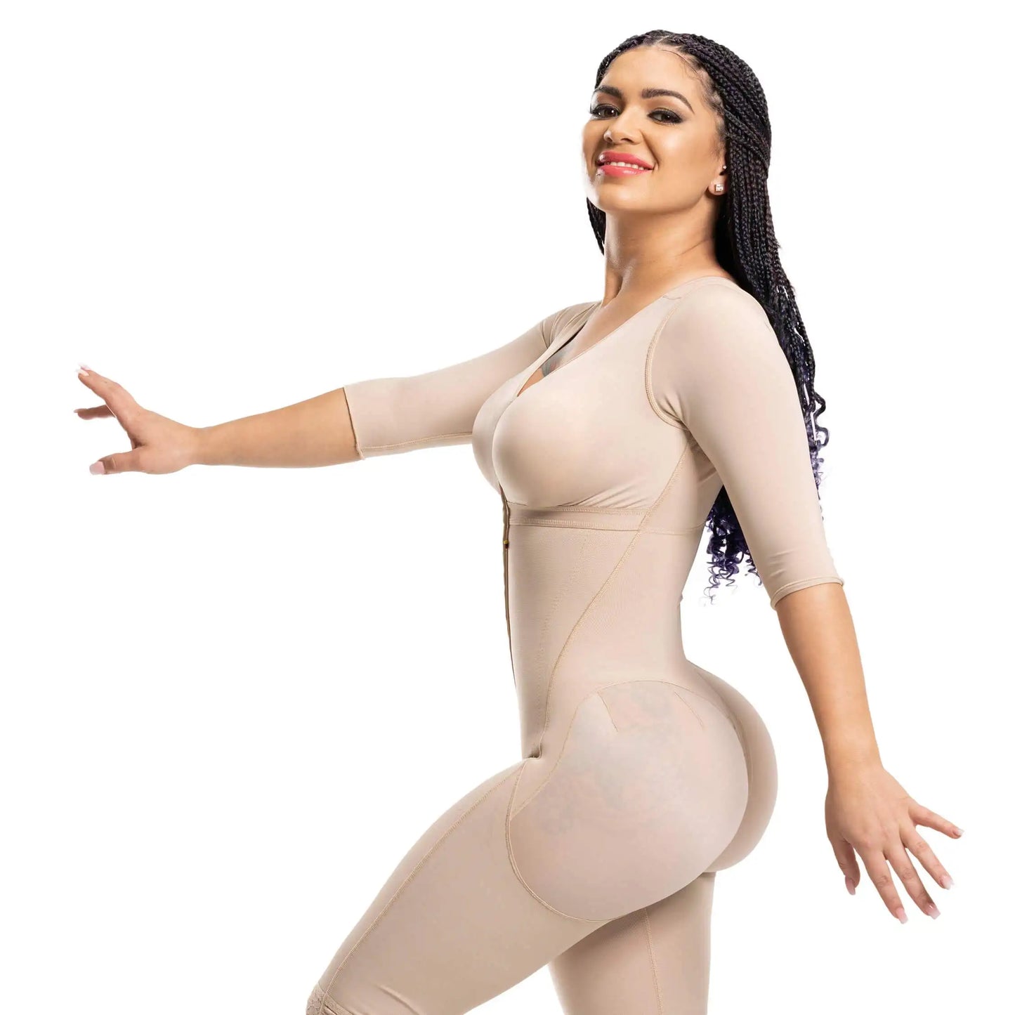 Long Sleeve High Compression Faja Full Body Shaper With Bra Shapewear Postpartum BBl Post Op Surgery Supplies