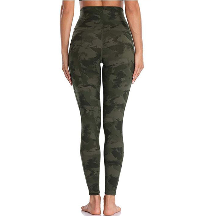 Booty Lifting Women Sports Fitness High Waist Yoga Pants Pockets Gym Butt Scrunch Gym Leggings Camo Yoga Pants