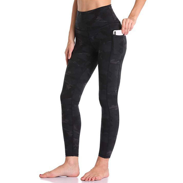 Booty Lifting Women Sports Fitness High Waist Yoga Pants Pockets Gym Butt Scrunch Gym Leggings Camo Yoga Pants