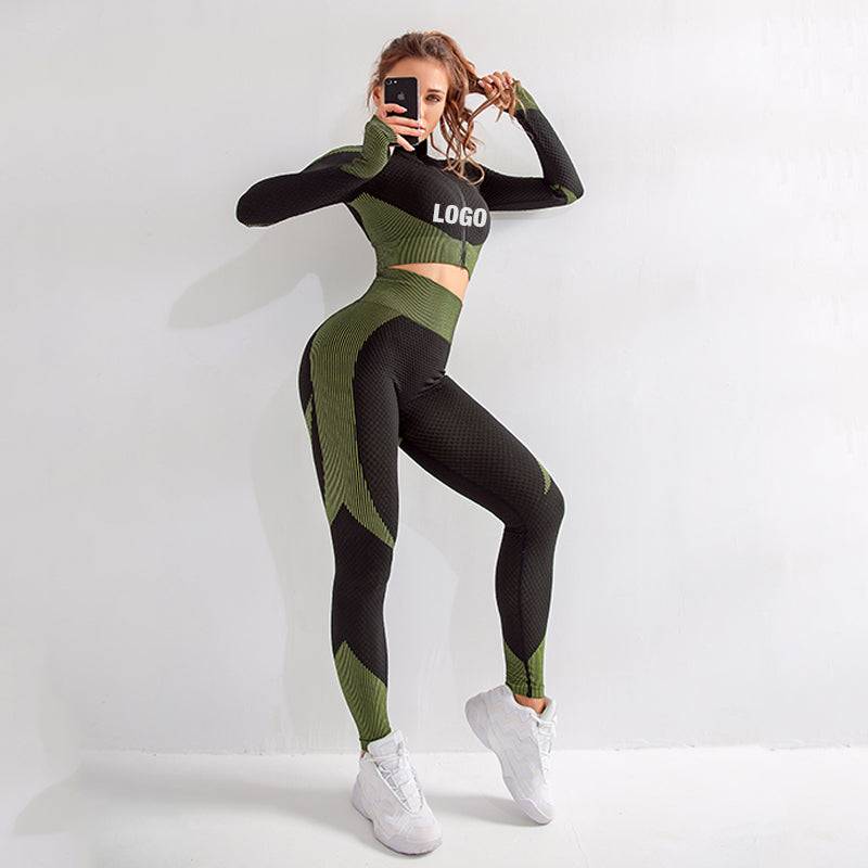 Sport Leggings Set For Women Sports Bra Yoga Plus size Leggings High Waist Women Fitness Workout Clothing Yoga Sets Fitness